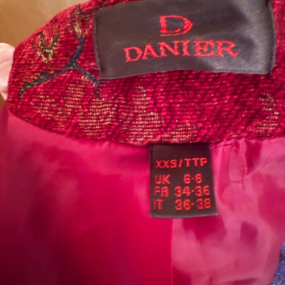 Danier Embroidered Red Jacket - Picture 13 of 13